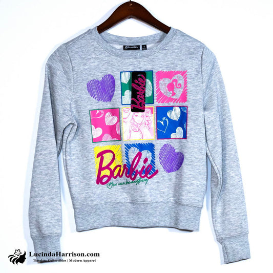 2023 Barbie Sweatshirt Mattel Colorful Graphics Size Small