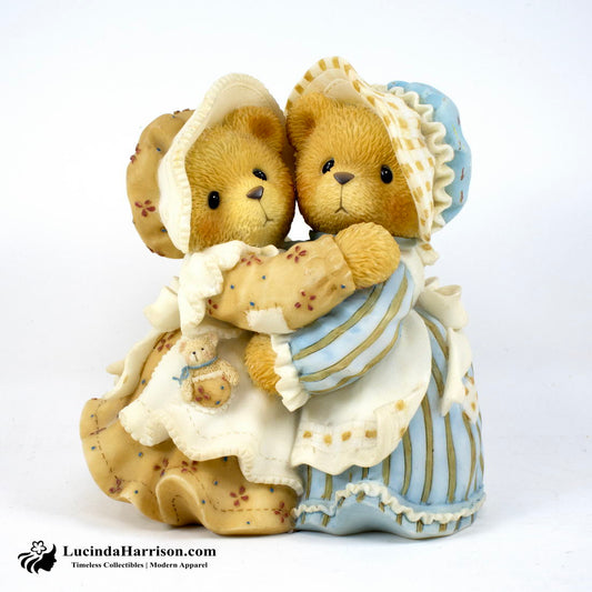 VTG Enesco Cherished Teddies Sisters Hugs Soothe the Soul