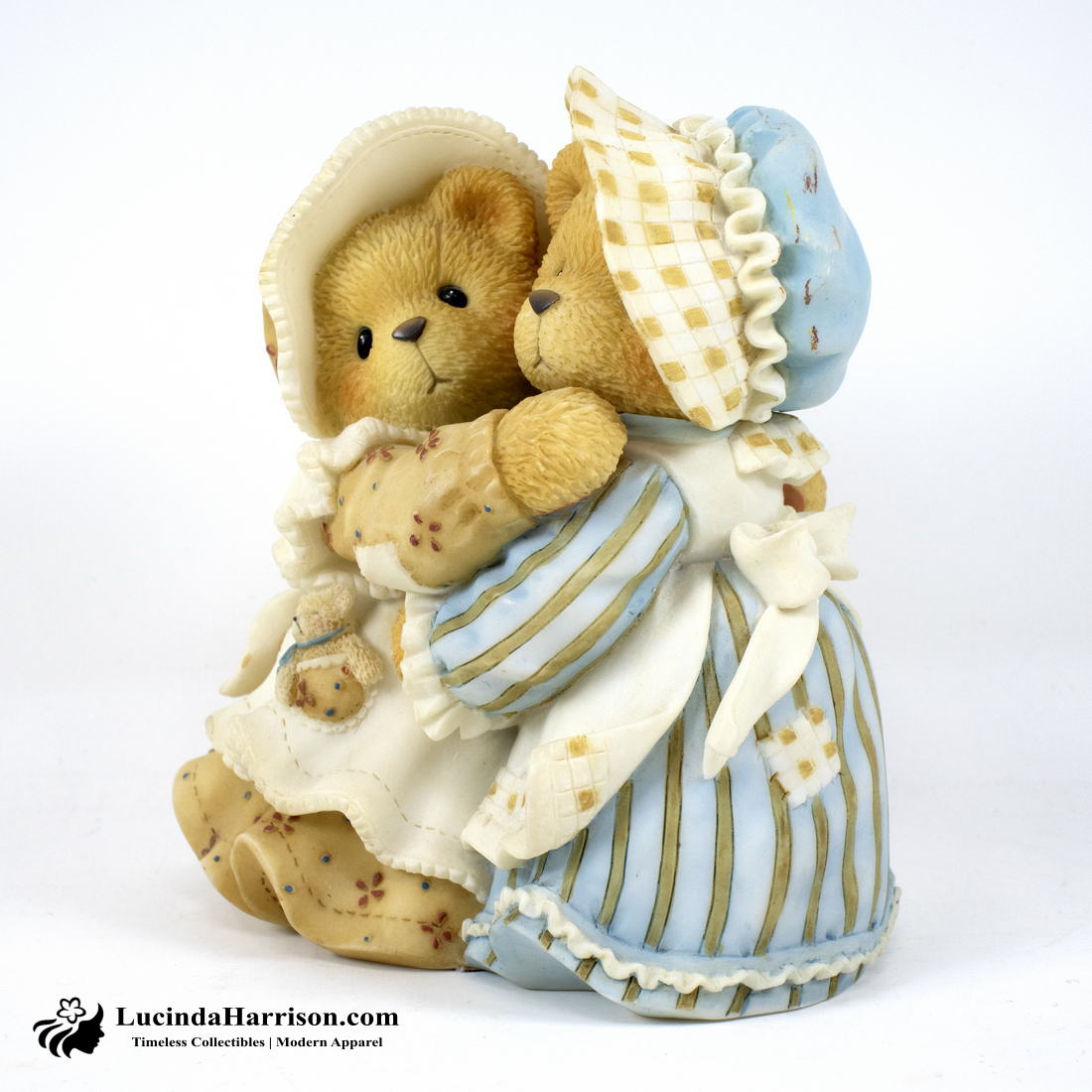 VTG Enesco Cherished Teddies Sisters Hugs Soothe the Soul