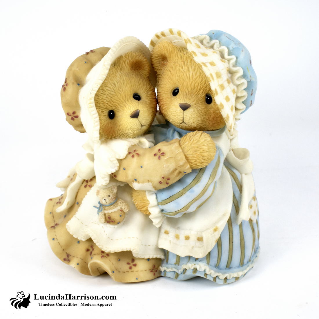 VTG Enesco Cherished Teddies Sisters Hugs Soothe the Soul