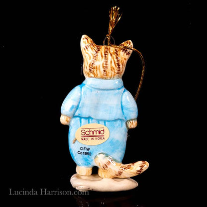 1982 Schmid Beatrix Potter Tom Kitten Hanging Ornament