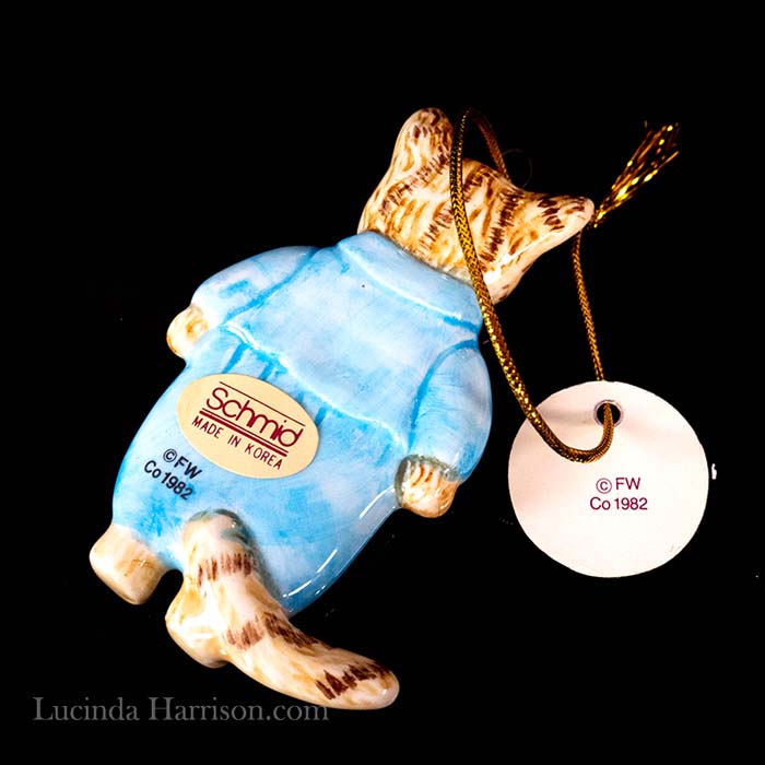 1982 Schmid Beatrix Potter Tom Kitten Hanging Ornament