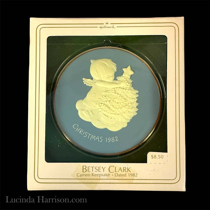 1982 Hallmark Betsy Clark Angel Christmas Cameo Ornament