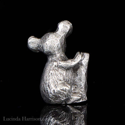 1986 Rawcliffe Miniature Pewter Koala Bear Signed 1 Inch Tall USA