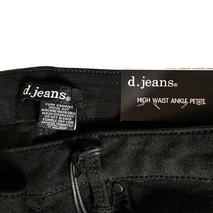 D.Jeans Women’s High Waist Ankle Petite Dark Rinse Jeans Petite 12P