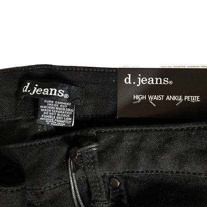 D.Jeans Women’s High Waist Ankle Petite Dark Rinse Jeans Petite 12P