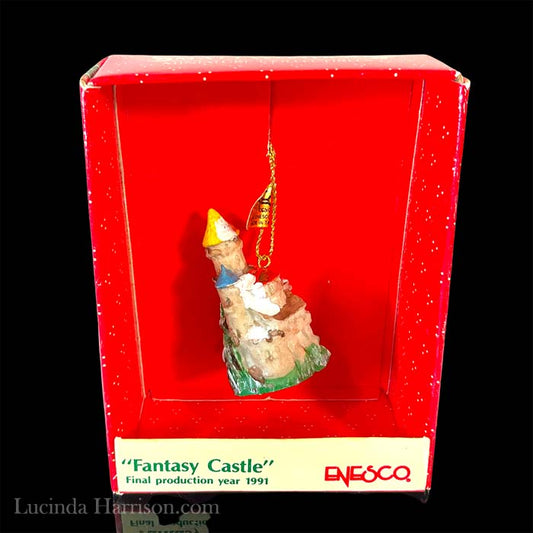 Enesco 1990 Fantasy Castle 3-Tower Mini Ornament