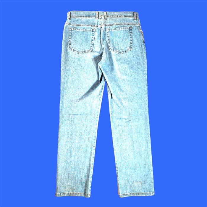 Gloria Vanderbilt Amanda Light Blue Classic Straight Boot Cut Denim Jeans Petite 12