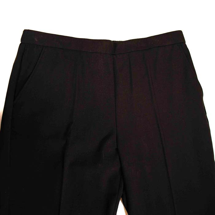 SagHarbor Black Elastic Band Waistband Pants Petite 14P Short